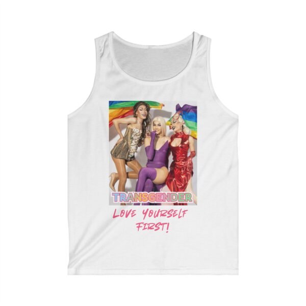 Transgender Love Yourself First. Colourful Tank Top