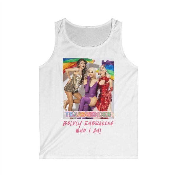 Transgender Boldly Embracing Who I Am. Colourful Tank Top