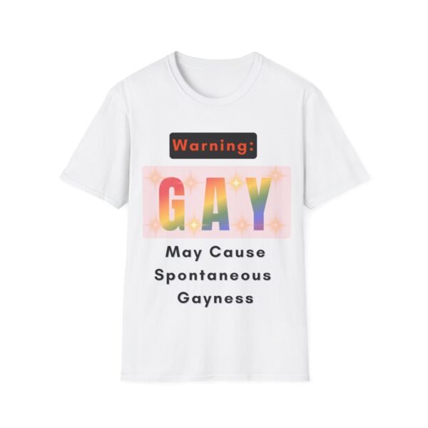 14226515779498500250_2048.jpeg Warning: May Cause Spontaneous Gayness. Gay LGBT T-Shirt