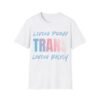 Living Proud, Loving Boldly. Trans LGBT Pride Slogan Tee