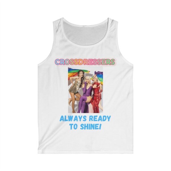 17385338547466173433_2048.jpeg Crossdressers: Always Ready to Shine. Colourful Tank Top