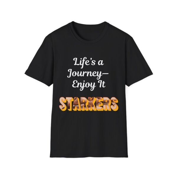Life's a Journey. Enjoy It Starkers. Bold Nudist Shirt