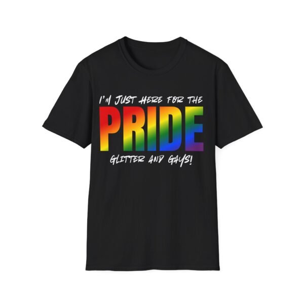 2978301063904881758_2048.jpeg I am Here for the Glitter and Gays. Gay T-Shirt Pride
