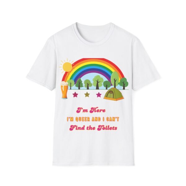 3059367293388158483_2048.jpeg I am Here, I am Queer. Festivals Graphic T-shirt, LGBT Pride