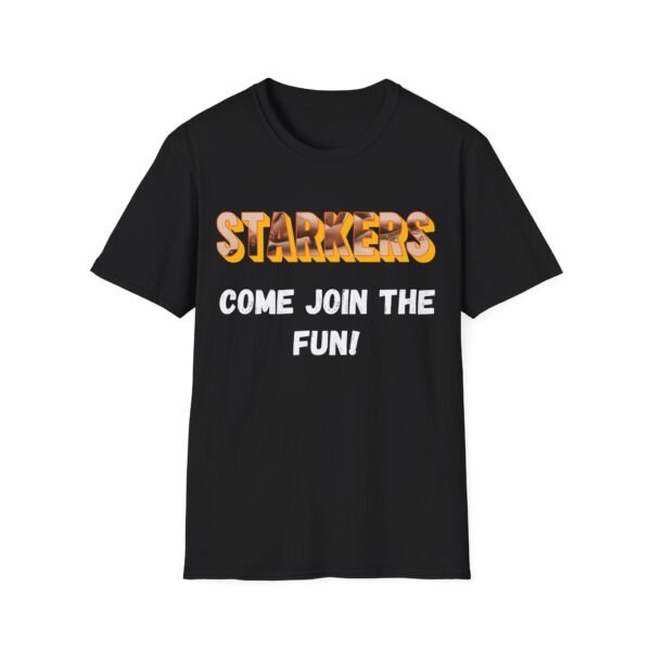 Starkers Come Join the Fun. Funny Nudist Shirt for Naturists