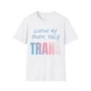 Living My Truth. Trans LGBT Bold Pride Slogan Tee