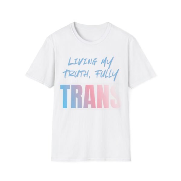 Living My Truth. Trans LGBT Bold Pride Slogan Tee