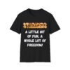 Starkers: A Little Bit of Fun. Funny and Bold Nudist Shirt