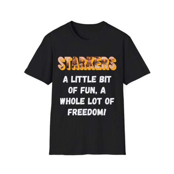 Starkers: A Little Bit of Fun. Funny and Bold Nudist Shirt
