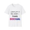 Living Life in Full Colour Bisexual Pride Unisex T-Shirt