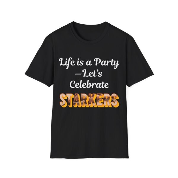 Life is a Party. Let's Celebrate Starkers. Nudist Tee