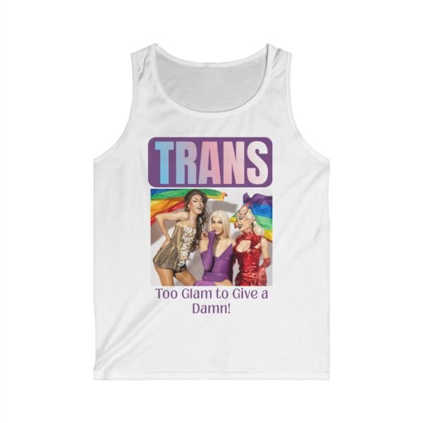 Trans Too Glam to Give a Damn. Colourful Tank Top