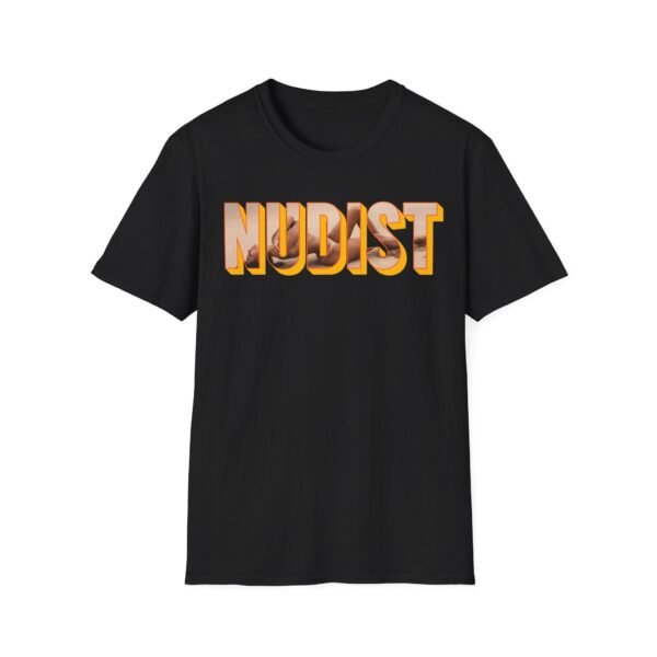 Nudist. Bold Shirt for Naturist Lifestyle Enthusiasts