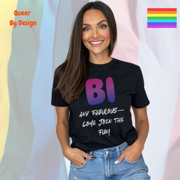 Bi and Fabulous_black t-shirt