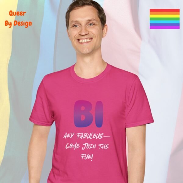Bi and Fabulous_heliconia t-shirt
