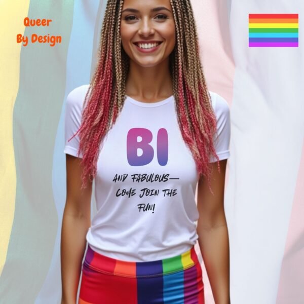 Bi and Fabulous_ladies white t-shirt