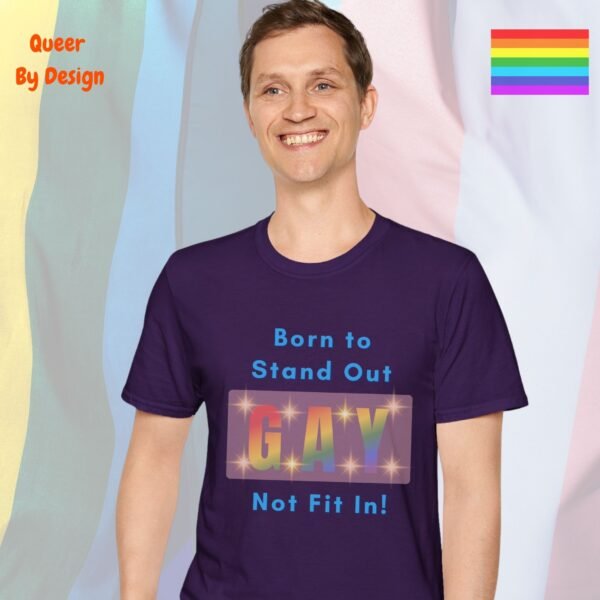 Born to Stand Out_purple t-shirt