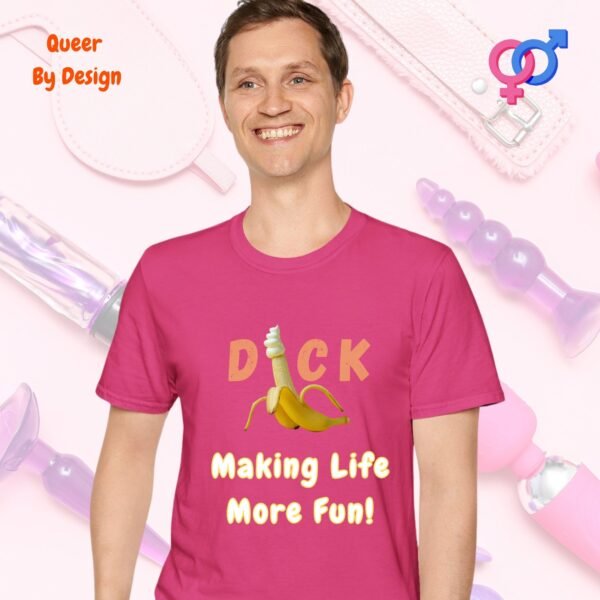 Cock Making Life More Fun_heliconia t-shirt