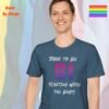 Dare to Be Bi_indigo blue t-shirt Dare to Be Bi_indigo blue t-shirt