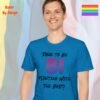 Dare to Be Bi_sapphire blue t-shirt Dare to Be Bi_sapphire blue t-shirt