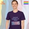 Fearless, Fabulous, and Trans_purple t-shirt