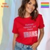 Fearless, Fabulous, and Trans_red t-shirt