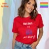 Flirt Alert I’m Bi and Ready_red t-shirt