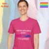 Flirting with Every Gender_heliconia t-shirt