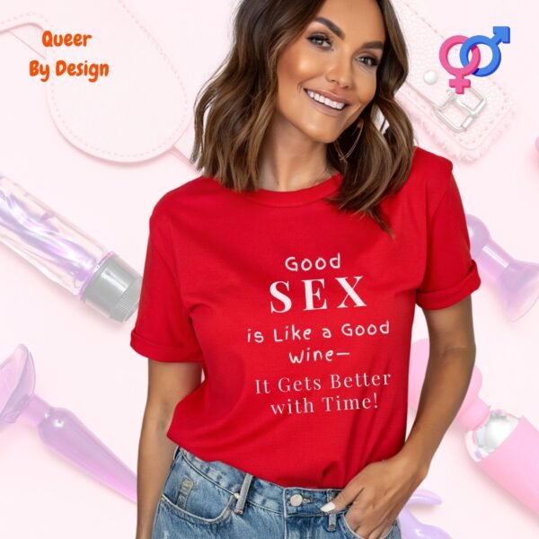 Good Sex is Like a Good Wine_red t-shirt