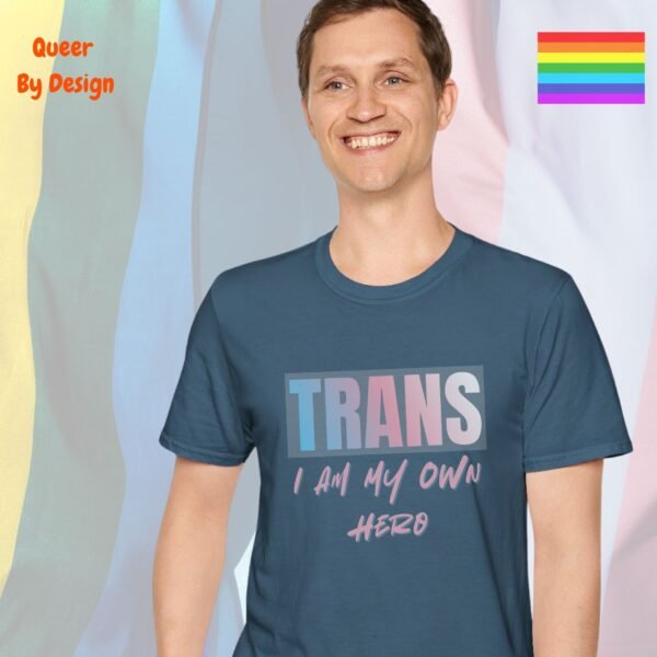 I Am My Own Hero_indigo blue t-shirt