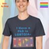 I Have a PhD in LGBTQIA_heather navy t-shirt I Have a PhD in LGBTQIA_heather navy t-shirt