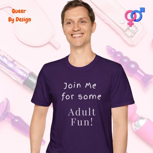 Join Me for Some Adult Fun_purple t-shirt Join Me for Some Adult Fun_purple t-shirt