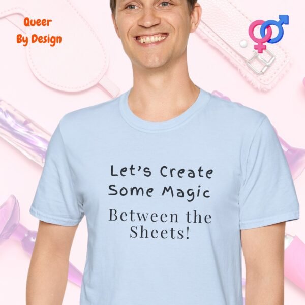 Lets Create Some Magic_light blue t-shirt Lets Create Some Magic_light blue t-shirt