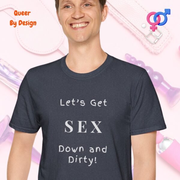 Lets Get Down and Dirty_heather navy t-shirt
