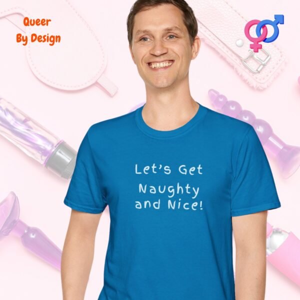Let’s Get Naughty and Nice_sapphire blue t-shirt