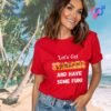 Lets Get Starkers and Have Some Fun_red t-shirt