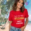 Lets Get This Starkers Party Started_red t-shirt Lets Get This Starkers Party Started_red t-shirt