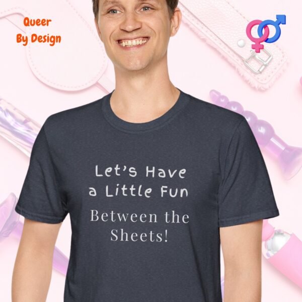 Lets Have a Little Fun Between the Sheets_heather navy t-shirt
