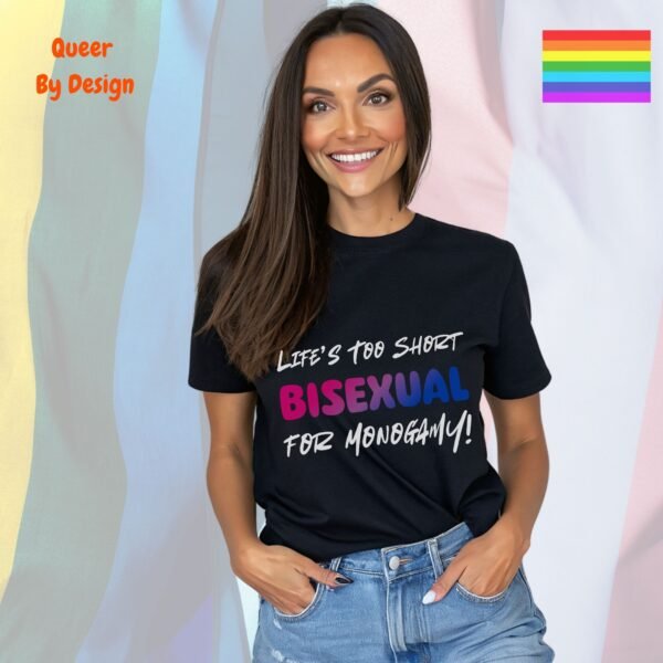 Life’s Too Short for Monogamy_black t-shirt Life’s Too Short for Monogamy_black t-shirt