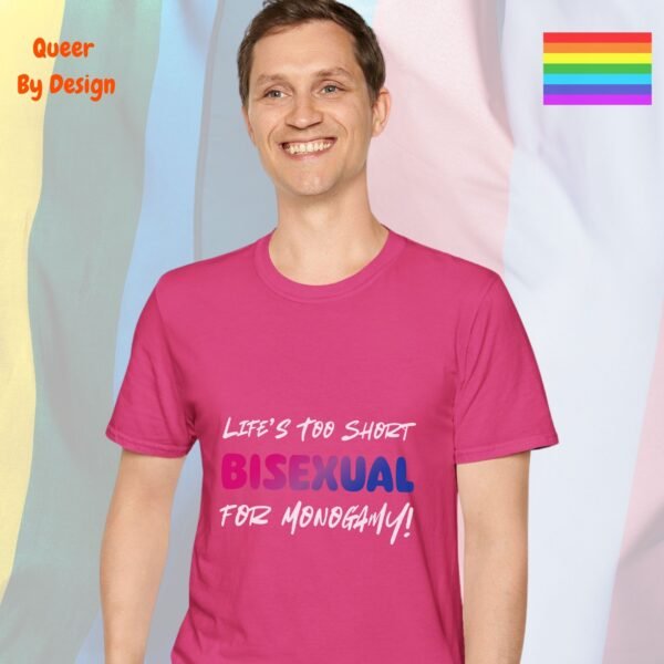 Life’s Too Short for Monogamy_heliconia t-shirt Life’s Too Short for Monogamy_heliconia t-shirt