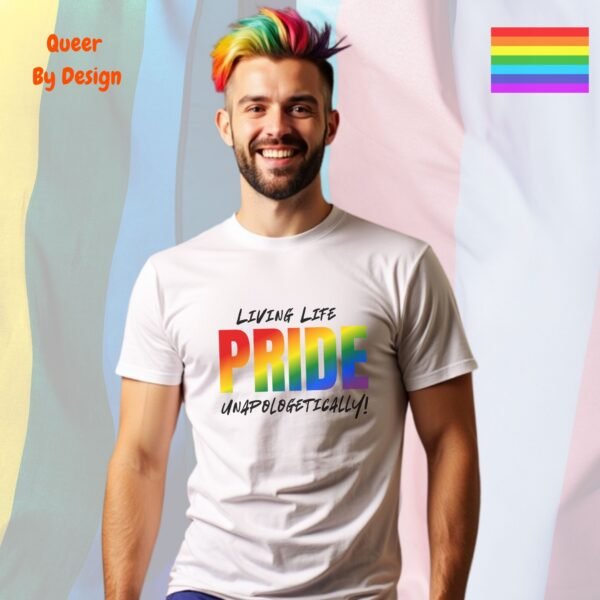 Living Life Unapologetically_white t-shirt Living Life Unapologetically_white t-shirt