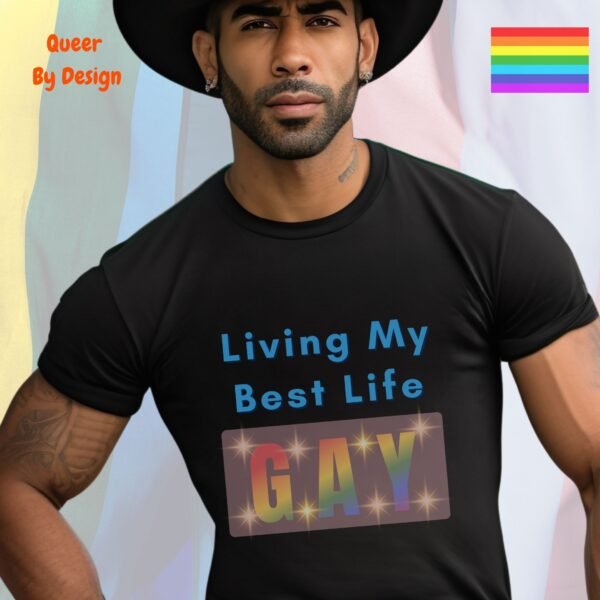Living My Best Life_black t-shirt