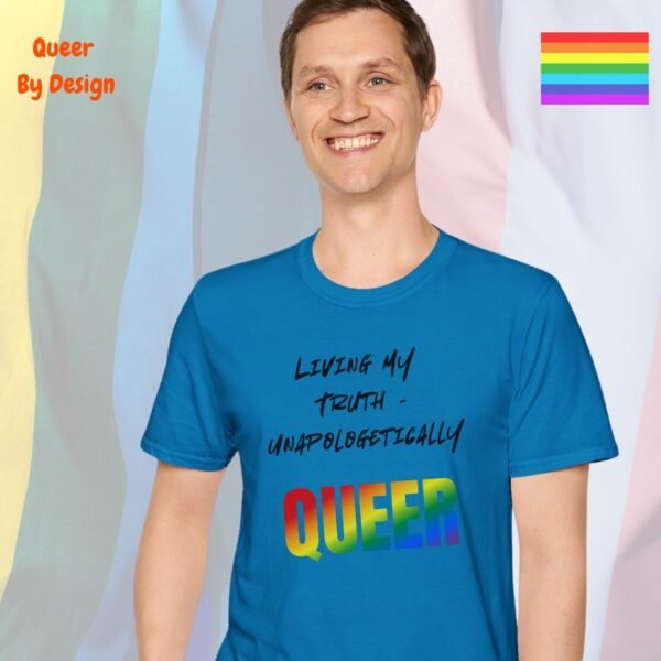 Living My Truth_sapphire blue t-shirt