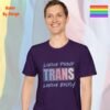 Living Proud, Loving Boldly_purple t-shirt