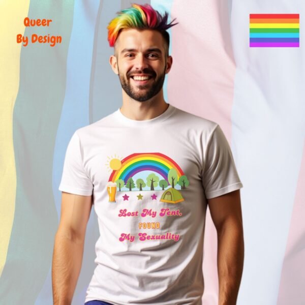 Lost My Tent, Found My Sexuality_white t-shirt