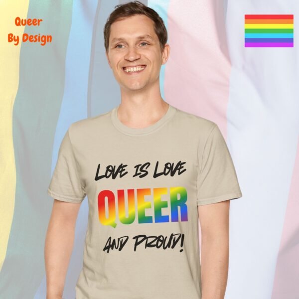 Love is Love—Queer and Proud_sand t-shirt