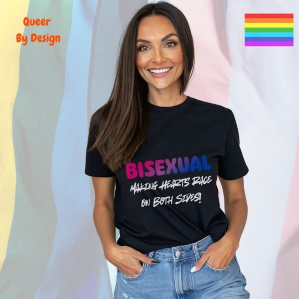 Making Hearts Race on Both Sides_black t-shirt Making Hearts Race on Both Sides_black t-shirt