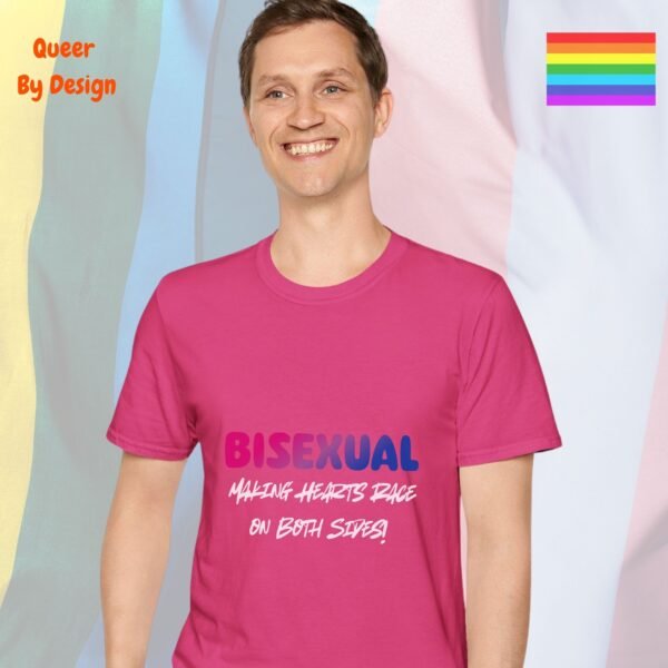 Making Hearts Race on Both Sides_heliconia t-shirt Making Hearts Race on Both Sides_heliconia t-shirt