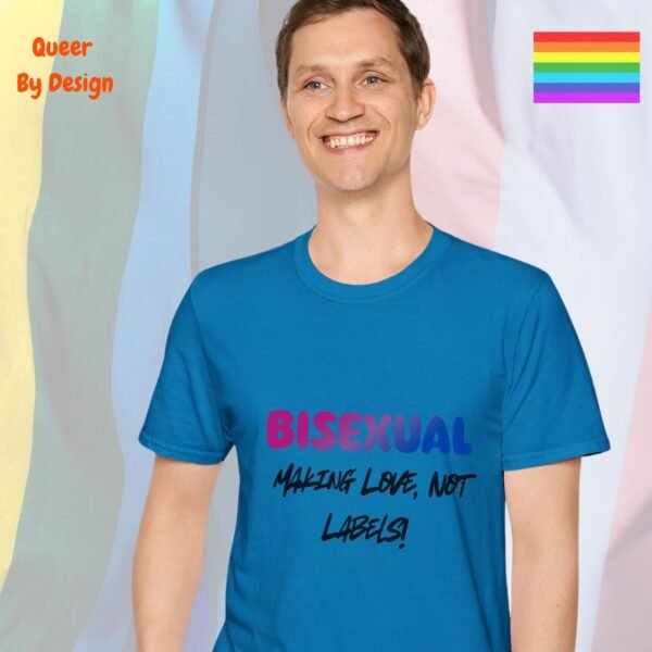 Making Love, Not Labels_sapphire blue t-shirt