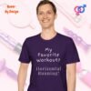 My Favorite Workout_purple t-shirt